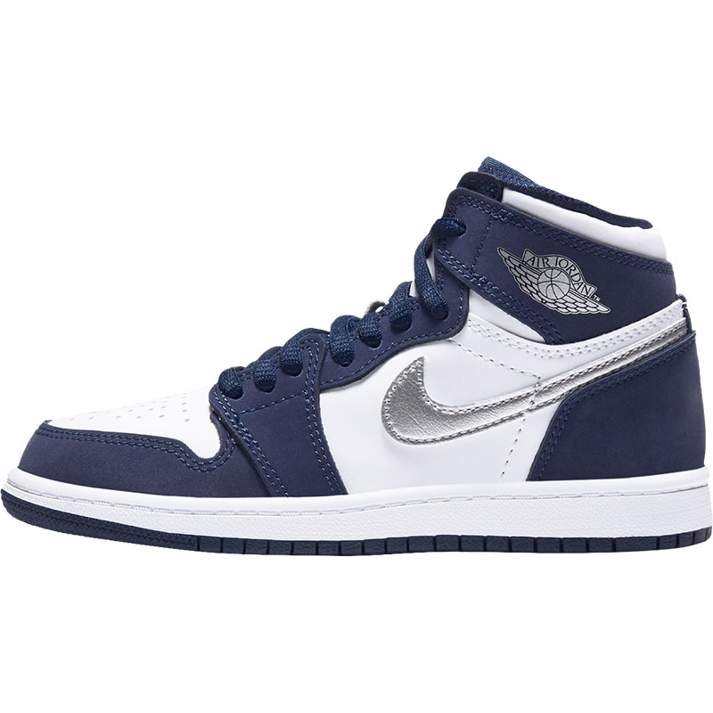 Nike/耐克官方正品Air Jordan1 AJ1大童运动训练篮球鞋AQ2664-141 - 图3