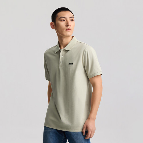 Lee26夏新翻领小Logo徽标男复古撞色防晒短袖polo衫LMT012295210 - 图3
