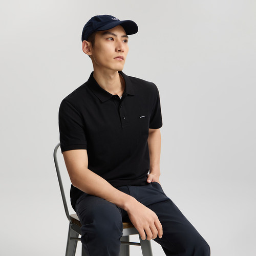 Lee26夏新翻领小Logo徽标男复古撞色防晒短袖polo衫LMT012295210 - 图2