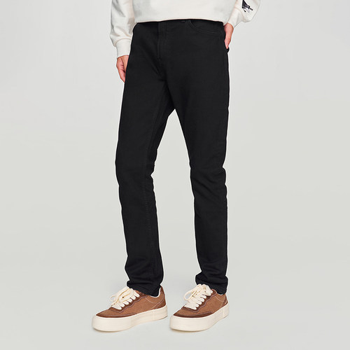 【张凌赫代言】Lee商场同款709修身锥形黑色男牛仔裤休闲显瘦潮流 - 图3