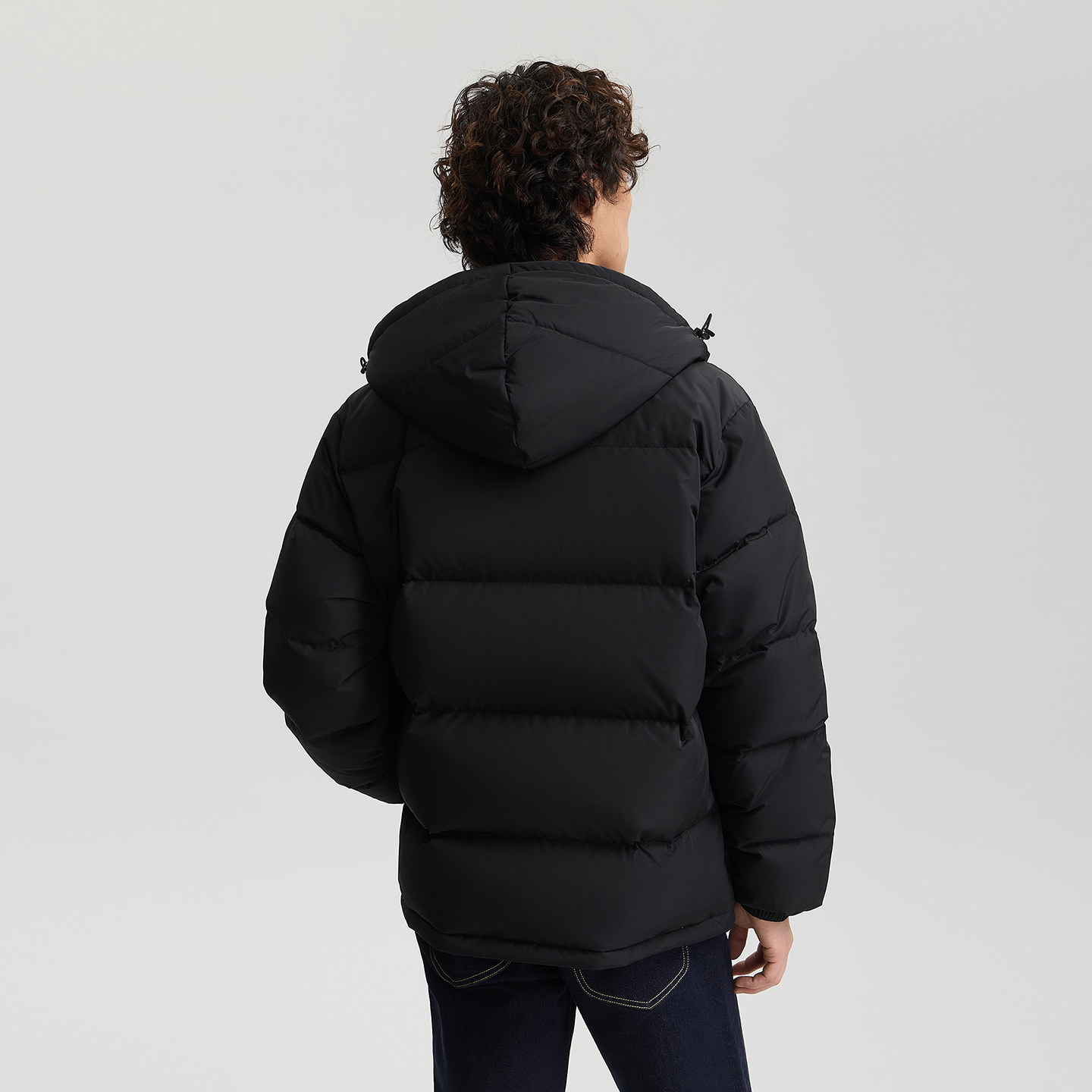 Lee25秋冬新品舒适版连帽可调节抽绳设计小Logo织标男长款羽绒服,淘宝优惠券,粉丝福利购,淘宝优惠卷