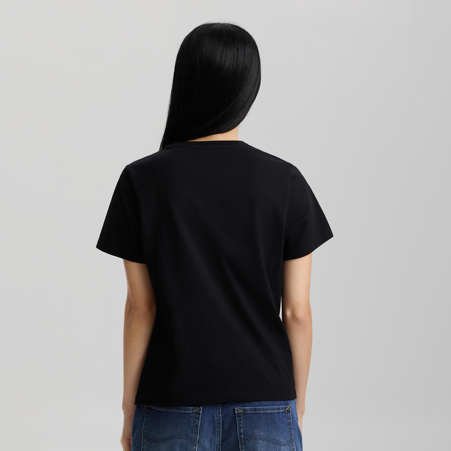 Lee26春夏新品标准版圆领蕾丝图案印花女短袖T恤休闲LWT0121954LE,淘宝优惠券,粉丝福利购,淘宝优惠卷