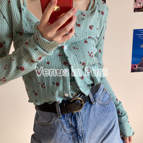 ຊຸດສອງສິ້ນ lace suspender ປຸ່ມແຂບເປັນຄື້ນ