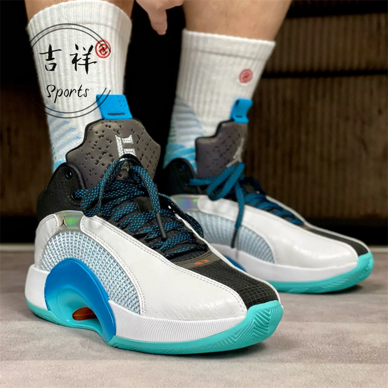 耐克Air Jordan 35 AJ35郭艾伦男实战篮球鞋低帮气垫CQ4228-001 - 图1