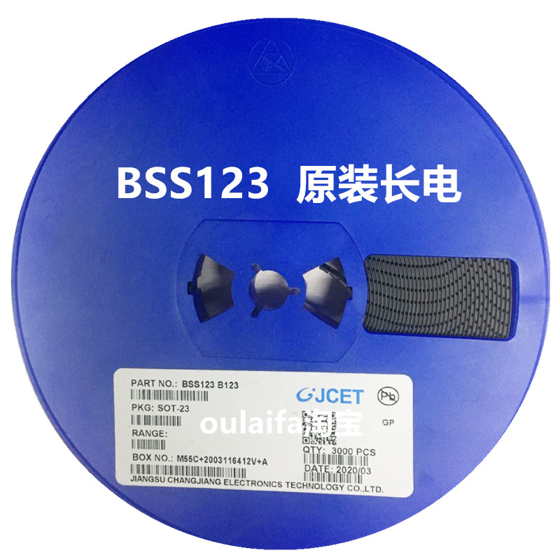 10只 BSS123丝印B123贴片SOT-23 N沟道100V 0.17A MOSFET管长电-图0