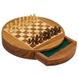 御圣 Магнитные шахматы с высоким содержанием древесины и ученики начальной школы с портативными западными шахматными шахматными кусочками черно -белые