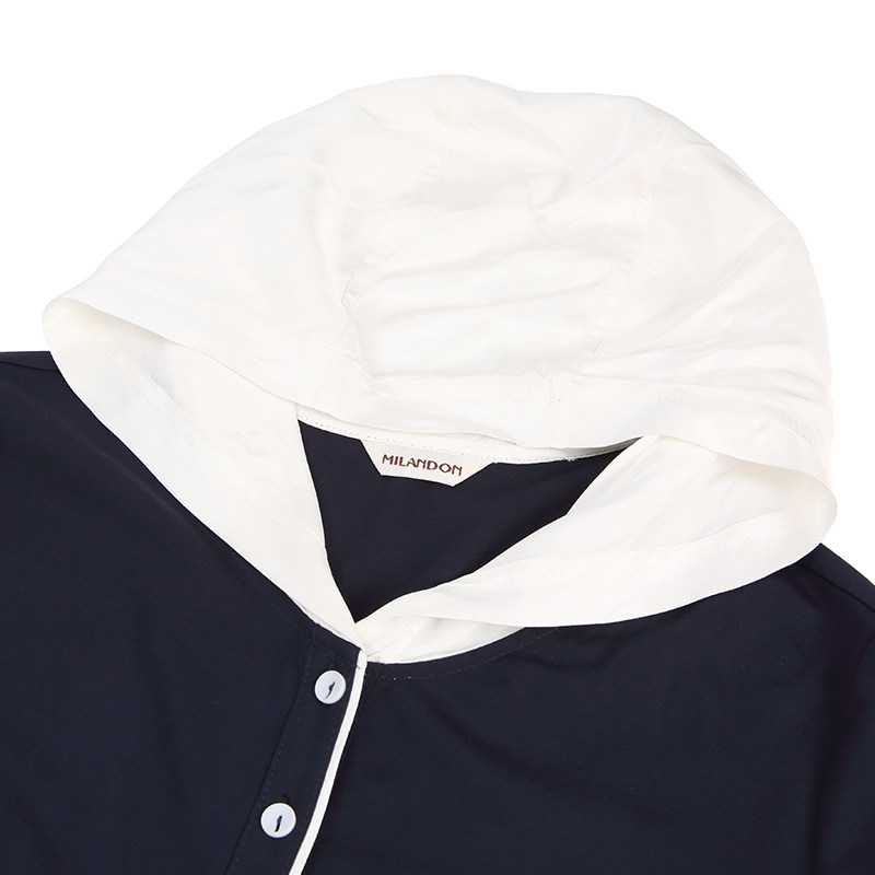 米兰登中老年妈妈装休闲连帽t恤 米兰登服饰中老年女装