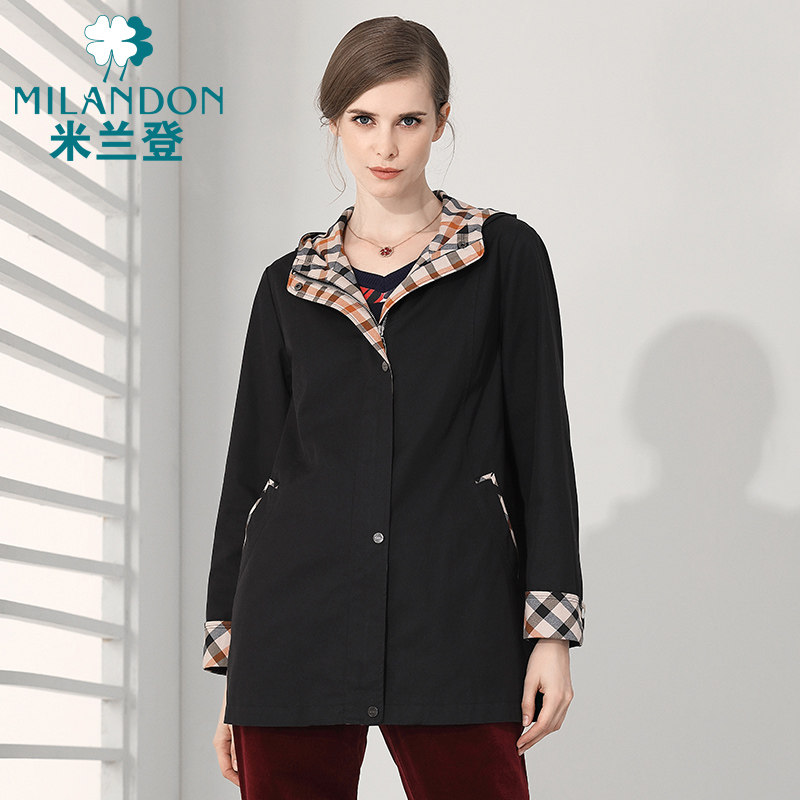 米兰登中老年女装妈妈装2020风衣 米兰登服饰中老年女装