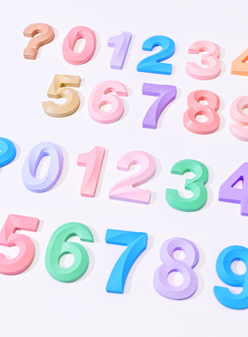diy数字0-9香薰石膏摆件硅胶模具蛋糕立体数字蜡烛烘焙翻糖模具
