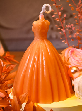 花柬硅胶3D立体婚纱裙