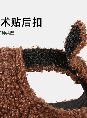 光板羊羔毛帽子男女秋冬季韩版潮百搭鸭舌帽户外防风保暖纯色帽子