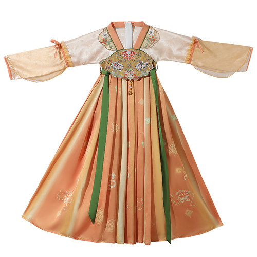 女童汉服古装裙子中秋节2025新款国风女孩古风公主唐装儿童连衣裙 - 图3