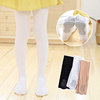Girls' leggings spring and autumn thin new style black leggings socks summer thin velvet white children's pantyhose