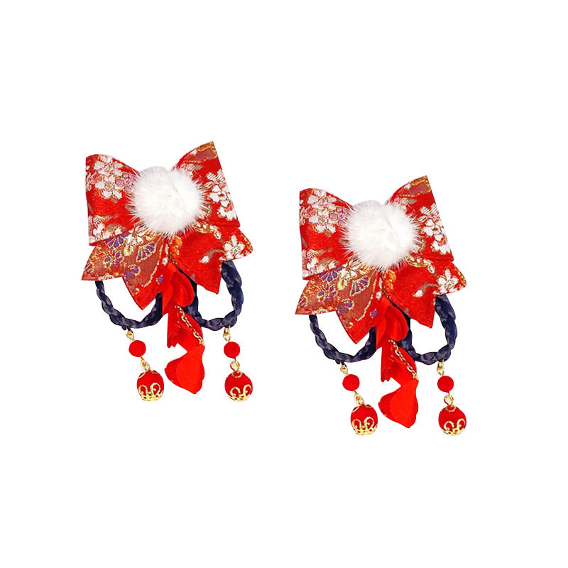 儿童汉服发饰中国风假发辫子发夹女童古风公主流苏古装新年头饰品,淘宝优惠券,粉丝福利购,淘宝优惠卷