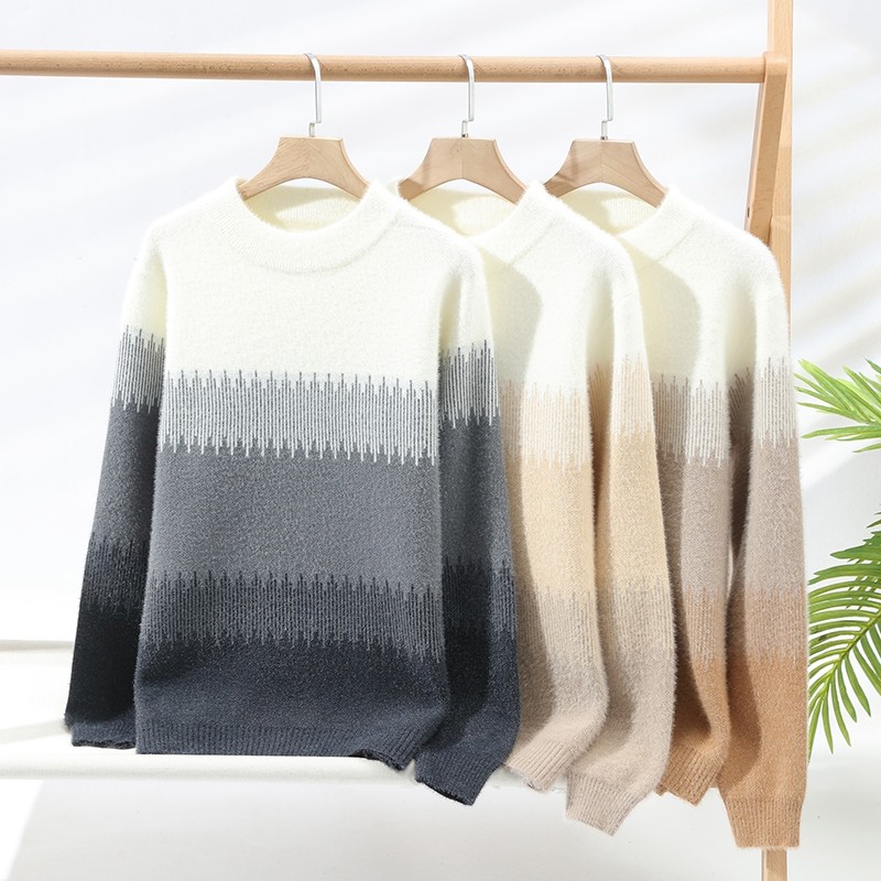 高中学生毛衣男秋冬款保暖水貂绒加厚针织衫青少年潮牌线衣打底衫,淘宝优惠券,粉丝福利购,淘宝优惠卷