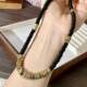 Black onyx niche design metal spliced clavicle chain