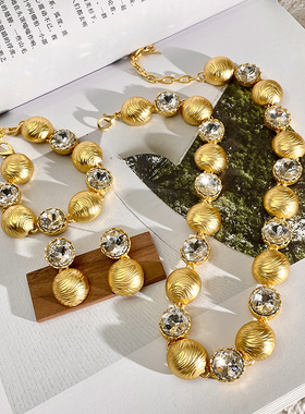 法式宫廷风复古项链女