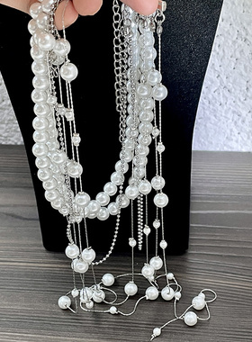 人造水晶人造水晶珍珠链女式