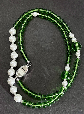 人造水晶人造水晶珍珠链女式