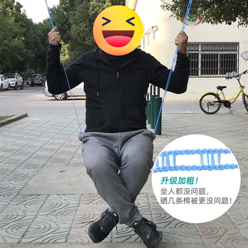 户外加粗晾衣绳室外晒被子衣服楼顶阳台防风晾晒绳子旅行便携神器 - 图2