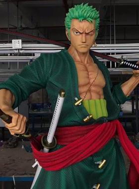 路飞索隆卡通动漫玻璃钢大型摆件