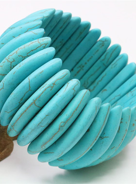 复古民族风夸张绿松石配饰手串