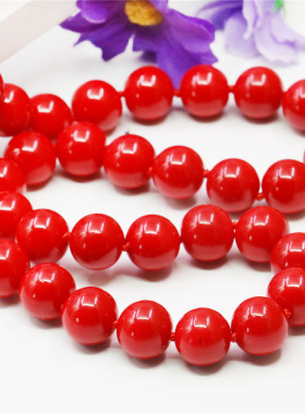 玻璃珍珠短款饰品锁骨链