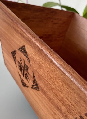 巴花木仿古米斗老式米仓日进斗金摆件开业送礼客厅酒店民宿摆件