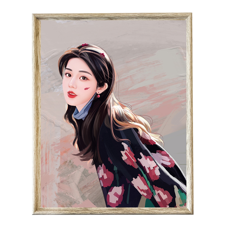 生日礼物女生结婚周年纪念日送闺蜜男女朋友情人节照片定制手绘画