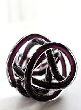 欧式简约玻璃麻团摆件瑕疵品