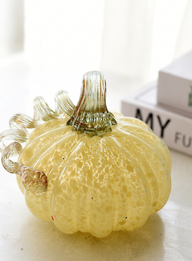雏禾玻璃南瓜家居装饰品