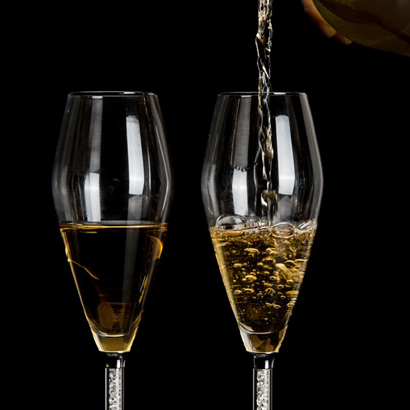 居家水晶玻璃香槟杯200ML高脚杯1支包邮 - 图2