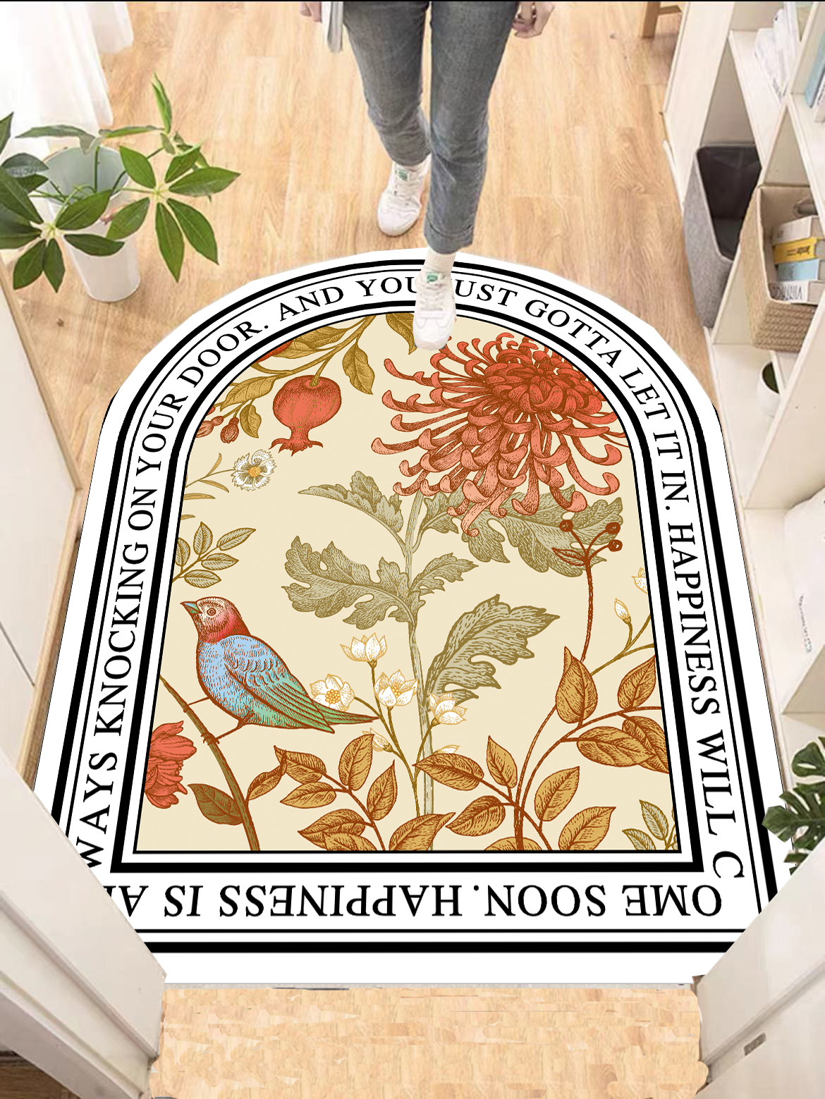 北欧简约民族风半圆门垫入户家用门口地垫门前垫防滑进门地垫定制,淘宝优惠券,粉丝福利购,淘宝优惠卷