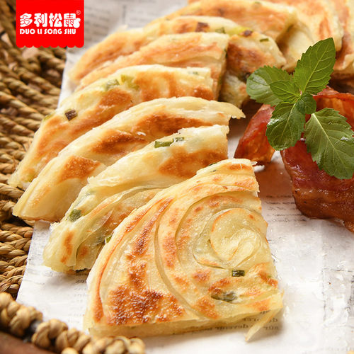 正宗老上海葱油饼40片家庭装餐饮店商用厂家直销正宗鲜葱香手抓饼 - 图2