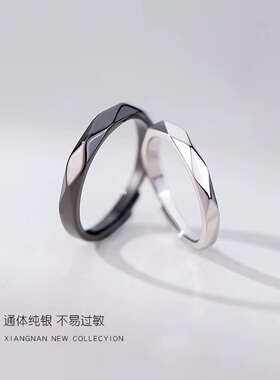 其他女925银几何时尚戒指