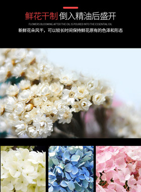 文艺风干花汽车载香水胎毛挂件