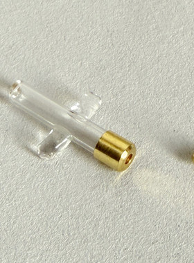 6MM玻璃许愿瓶铜吊坠拧丝口DIY饰品配件可打开放朱砂骨灰胎毛干花