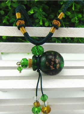 香薰吊坠挂件小瓶子毛衣链