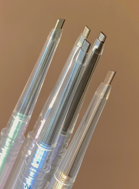 花洛莉亚啥时候开始做文具了 flortte透明砍刀极细双头眉笔防水