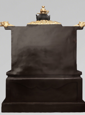 黄铜龙虎山张天师像极彩摆件