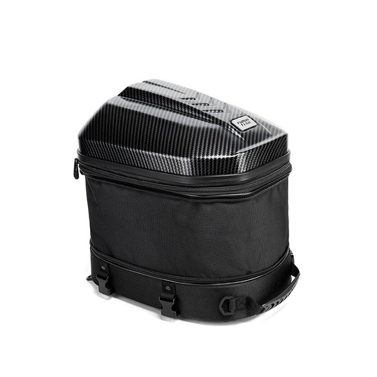 摩托车硬壳后座包尾包骑士装备储物机车头盔双肩背包防水摩旅收纳