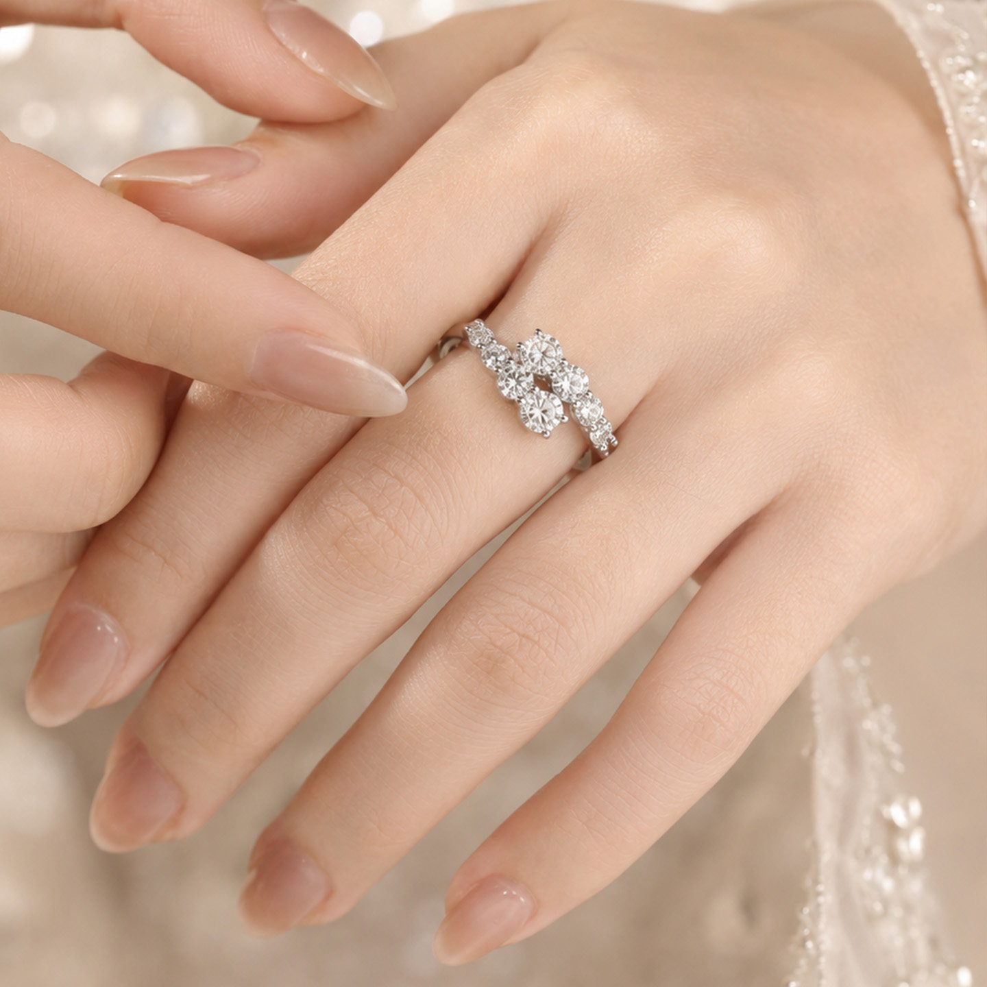 Adil cultured diamond ring diamond ring