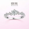 Star and Moon Diamond Ring 925 Silver Ring Women's Light Luxury High-end Ring Cultured Diamond Ring Women's Sterling Silver Diamond Ring