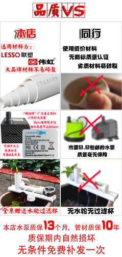 P3款鱼缸过滤器水循环家用瀑布式加氧低水位吸粪净化圆缸过滤设备 - 图2