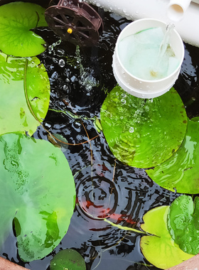 P2款鱼缸过滤器水循环流水器瓷缸石槽圆形瓦缸养鱼增氧小型过滤泵