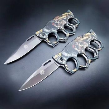 New Fingertip Fist Glove Folding Knife Finger Tiger Multifunctional Emergency Rescue Car Self-Defense Window Breaker ອາວຸດເຢັນ