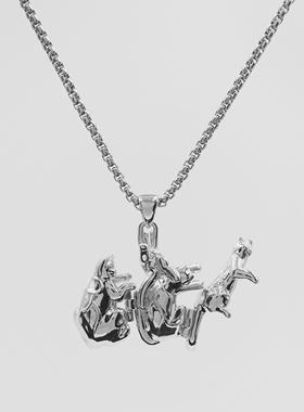 GGT LAB [猫X心脏]3.0 可开合项链 原创独立设计 叠戴情侣毛衣链