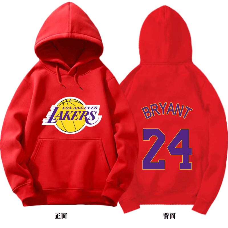 布莱恩特男士秋装湖人队24号卫衣 韩督卫衣