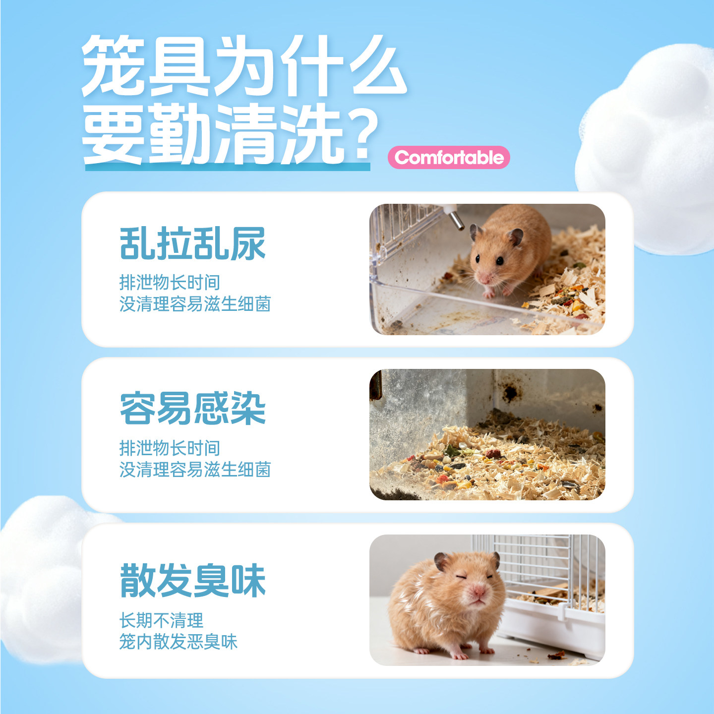 宠尚天仓鼠洁笼慕斯泡泡除臭剂金丝熊用品去尿味抑菌喷雾非驱虫,淘宝优惠券,粉丝福利购,淘宝优惠卷