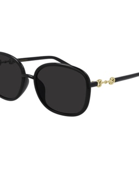 GUCCI古驰墨镜女马衔扣黑色大框眼镜显脸小太阳镜GG0892SA驾驶